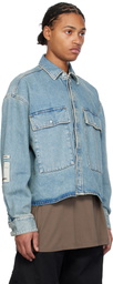 B1ARCHIVE Blue Flap Pocket Denim Shirt