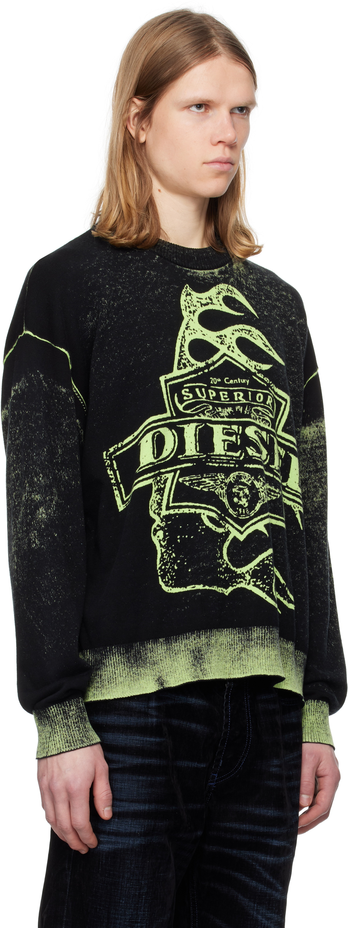 Diesel Black & Green K-Belez Sweater Diesel