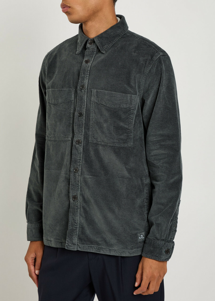 PS Paul Smith Corduroy Overshirt Grey