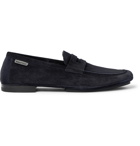 TOM FORD - Berrick Suede Penny Loafers - Blue