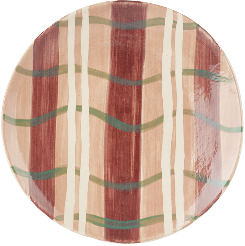 The Conran Shop Multicolor Cross Hatch Plate Set, 6 pcs
