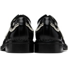 Simone Rocha Black Floral Lace Brogue Derbys