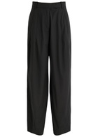 Remain BY Birger Christensen Barrel-leg Stretch-cotton Poplin Trousers Black 32 (UK4 / Xxs)