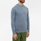 A.P.C. Men's Pierre Lambswool Crew Knit in Blue Mix