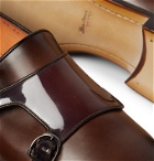 Santoni - Leather Monk-Strap Shoes - Brown
