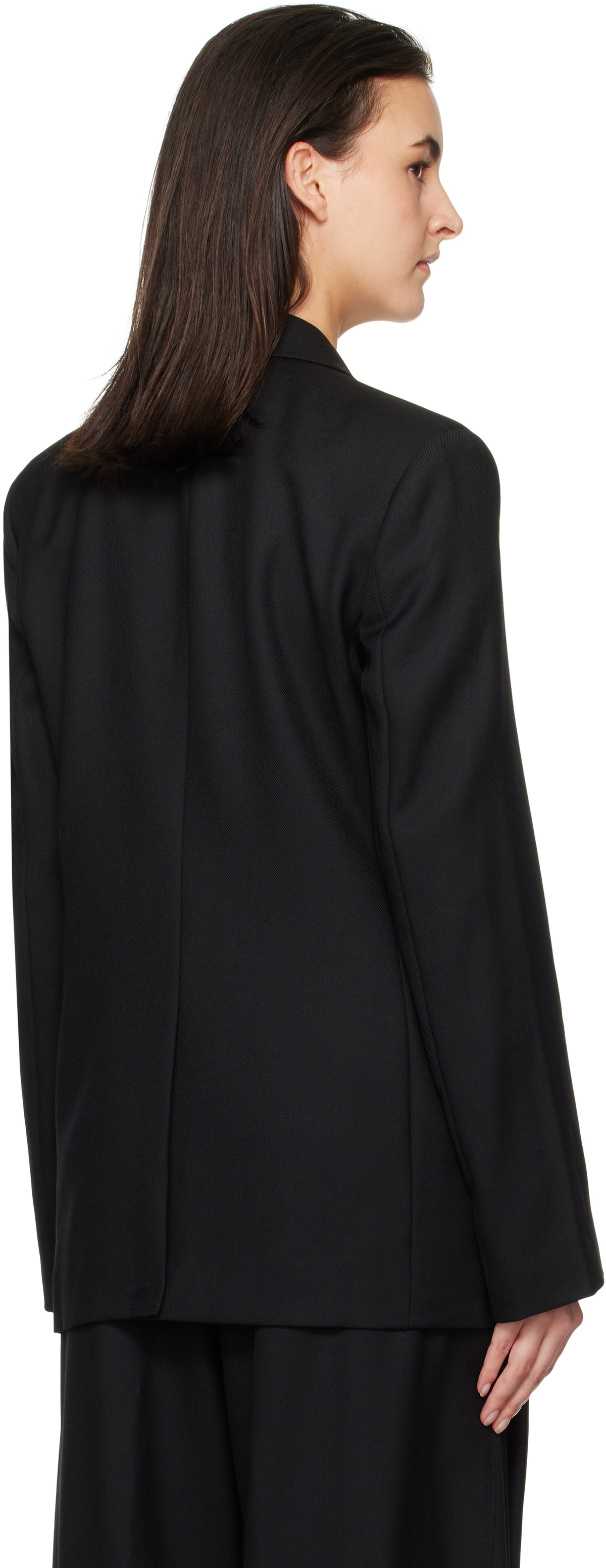 WOOYOUNGMI Black Wool Double Blazer