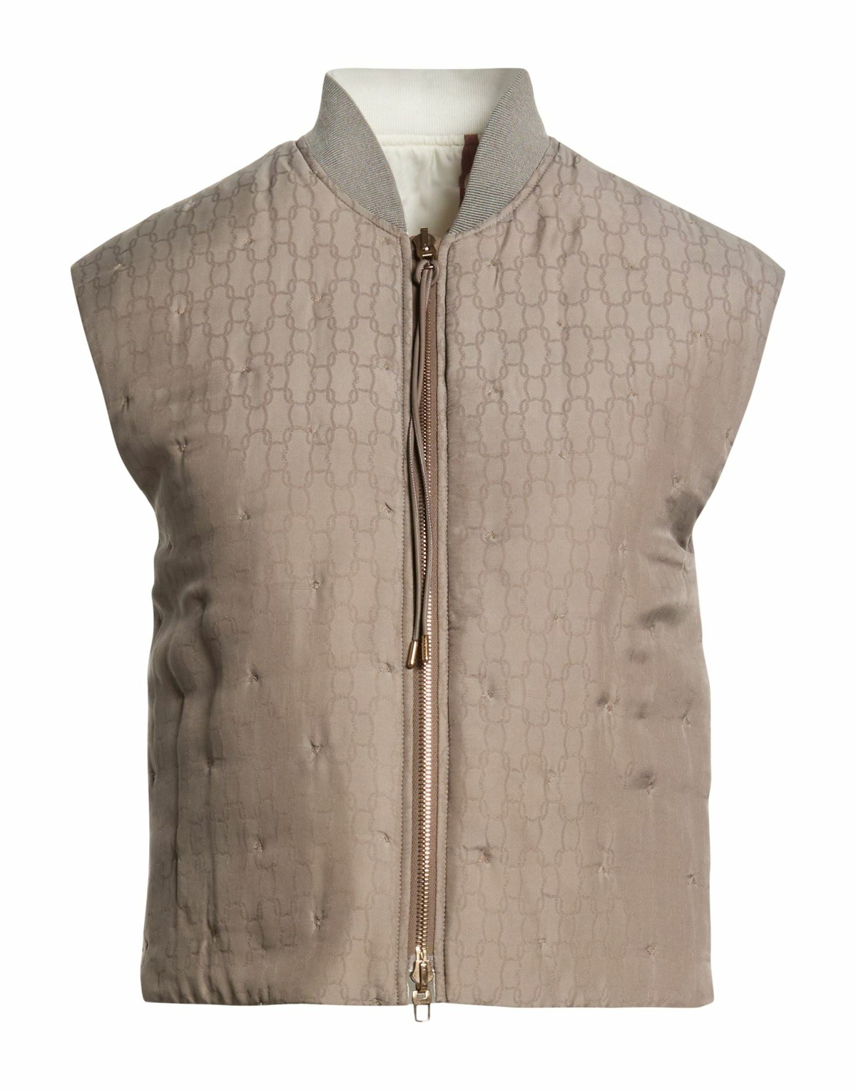 Agnona Womens Vest Taupe