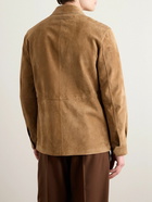 Zegna - Suede Field Jacket - Brown