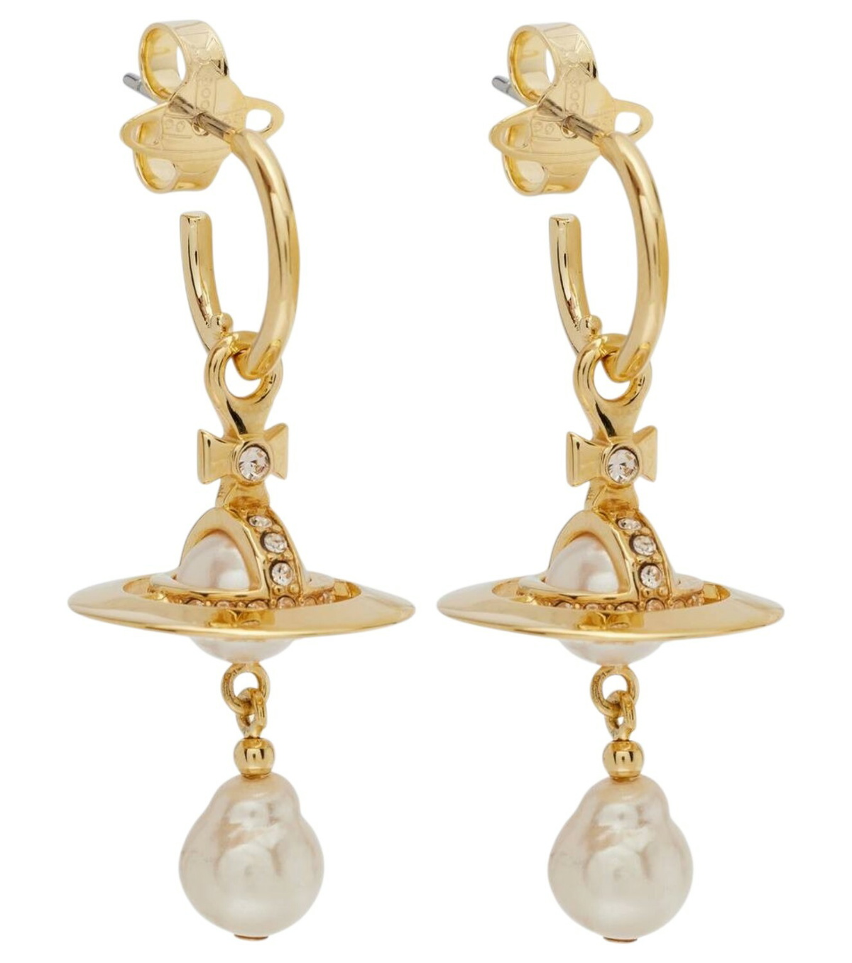Vivienne Westwood Gold & Pink Orietta Earrings Vivienne Westwood