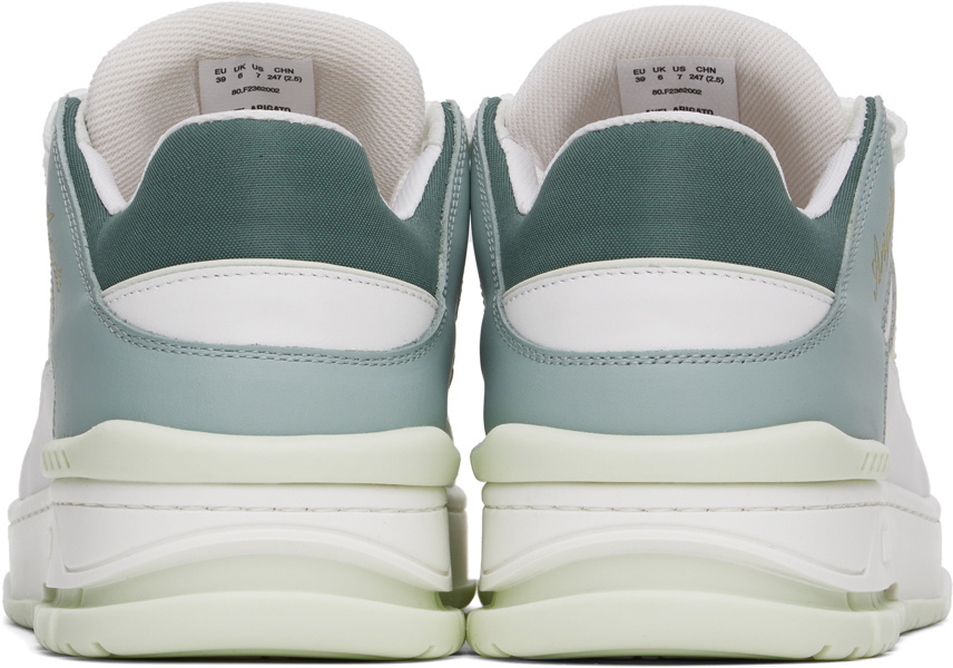 Axel Arigato White & Green Area Lo Sneakers