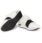 Balenciaga - Race Runner Leather, Neoprene, Suede and Mesh Sneakers - Men - White