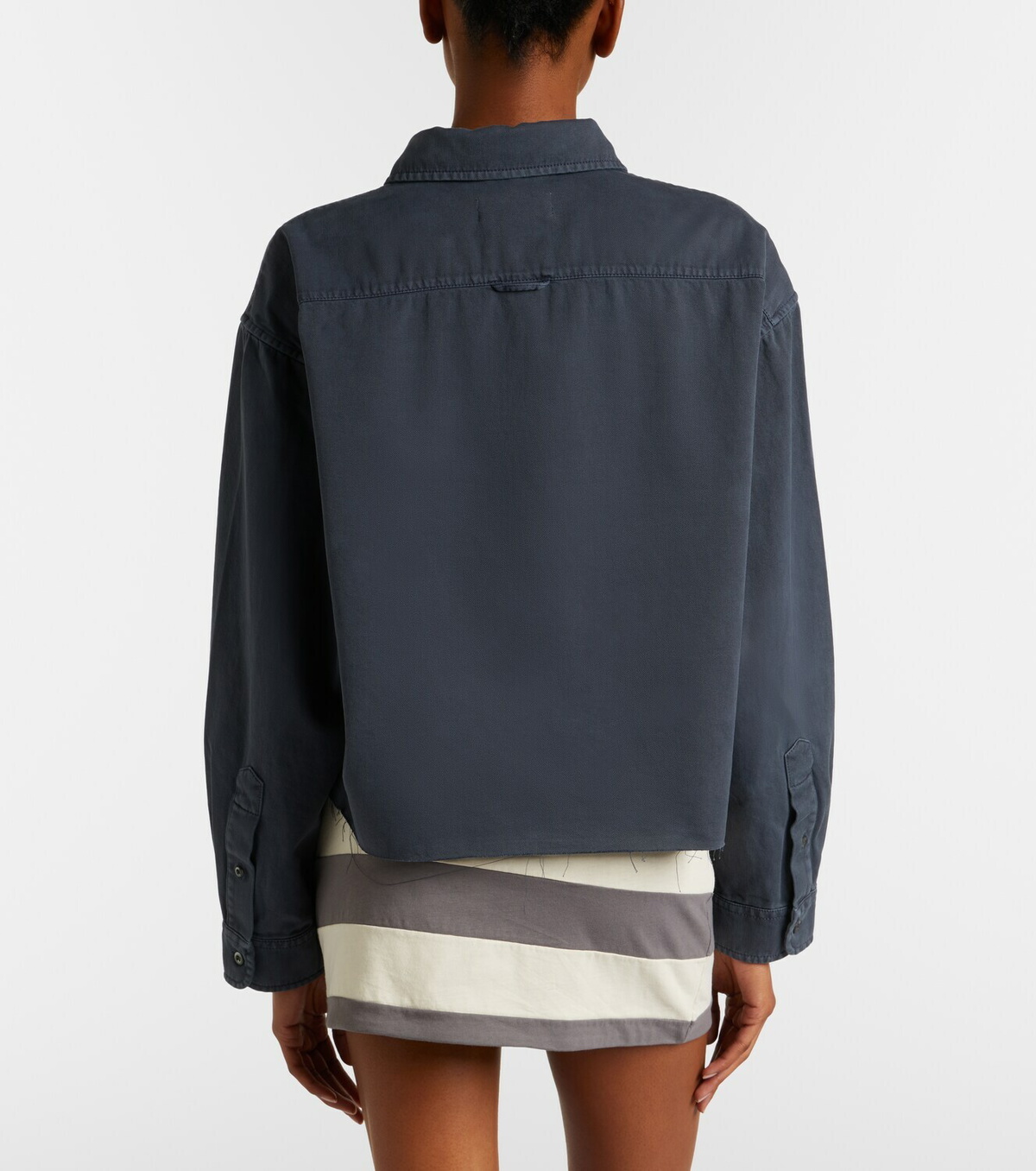 Miu Miu Frayed denim shirt