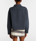 Miu Miu Frayed denim shirt
