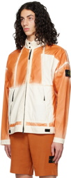 Stone Island Orange Hand-Sprayed Jacket