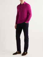 Massimo Alba - Ischia Slim-Fit Wool Polo Shirt - Burgundy