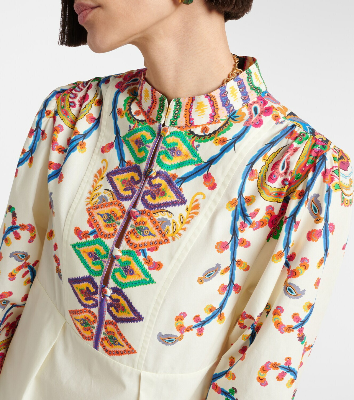 Etro Printed cotton minidress
