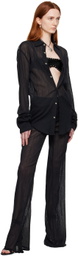 Ludovic de Saint Sernin Black Mermaid Trousers