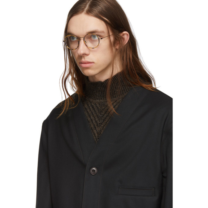 Lemaire Black V-neck Jacket