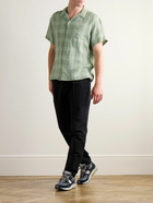 Oliver Spencer - Havan Camp-Collar Checked Linen Shirt - Green