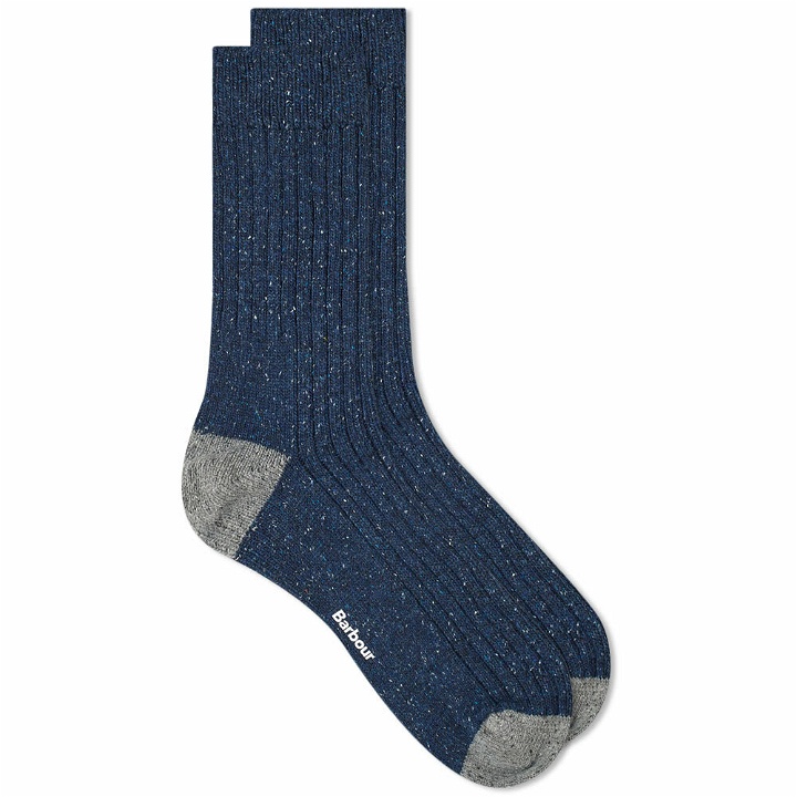 Photo: Barbour Men's Houghton Sock in Navy/Grey
