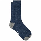 Barbour Men's Houghton Sock in Navy/Grey