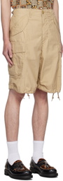 BEAMS PLUS Beige Military 6 Pocket Shorts