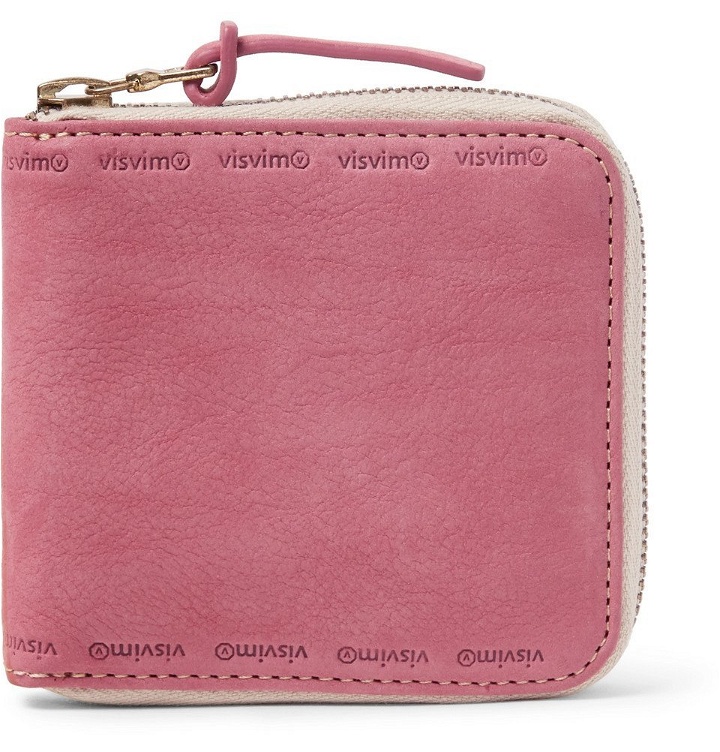 Photo: visvim - Nubuck Zip-Around Wallet - Men - Pink