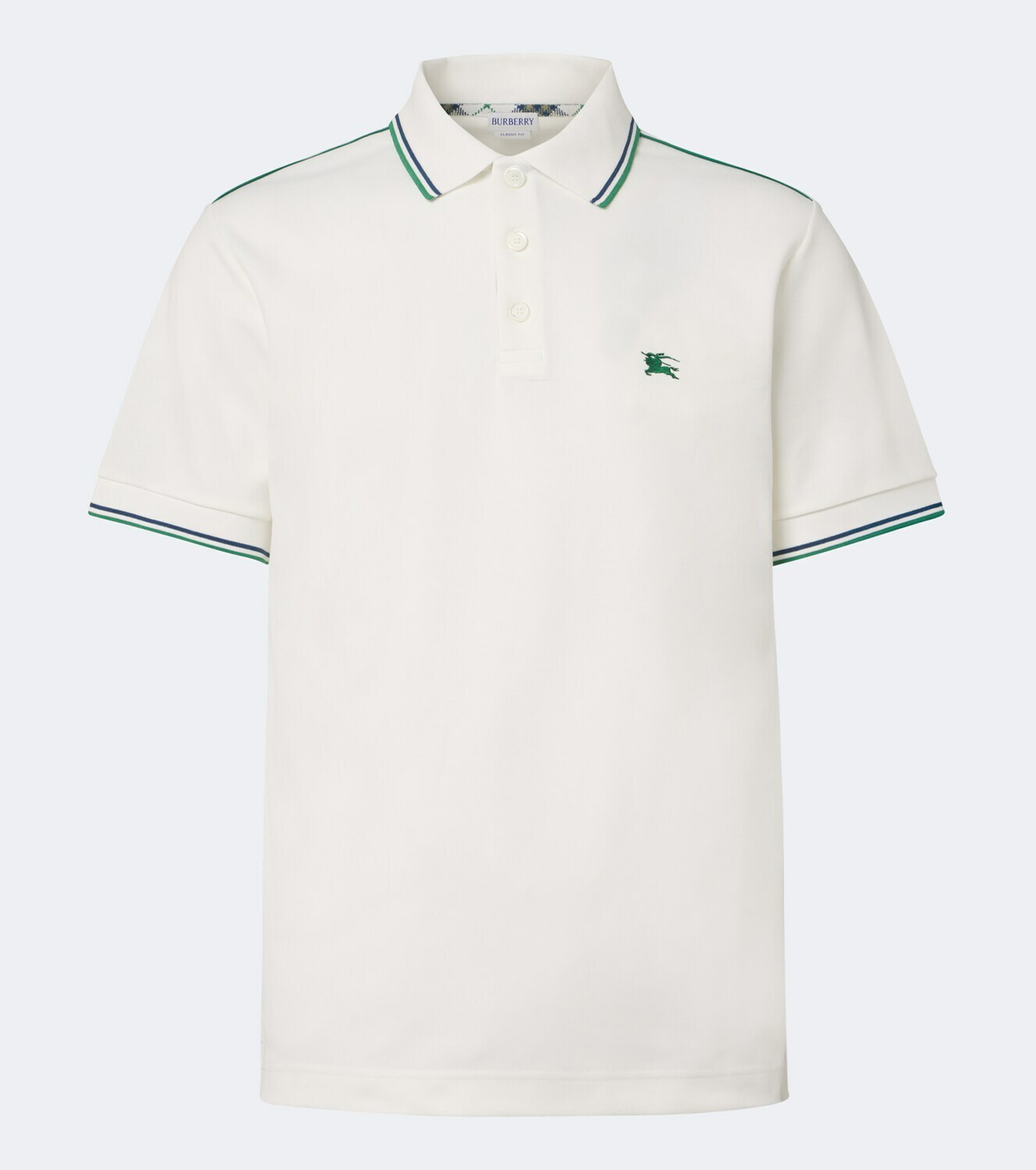 Burberry EKD cotton-blend piqué polo shirt