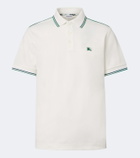 Burberry EKD cotton-blend piqué polo shirt
