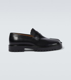 Maison Margiela Tabi polished leather loafers