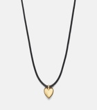 Jennifer Fisher Puffy Heart 14kt gold-plated pendant necklace
