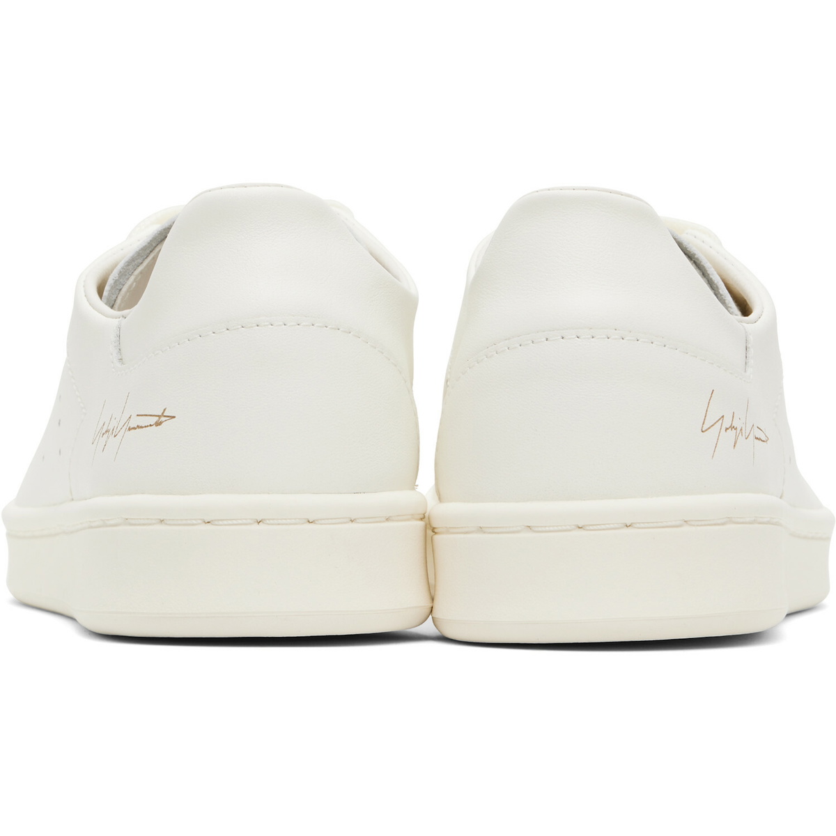 Y-3 White Diagonal Stan Smith Sneakers