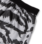 TOM FORD - Velvet-Trimmed Zebra-Print Stretch-Silk Satin Boxer Shorts - Multi