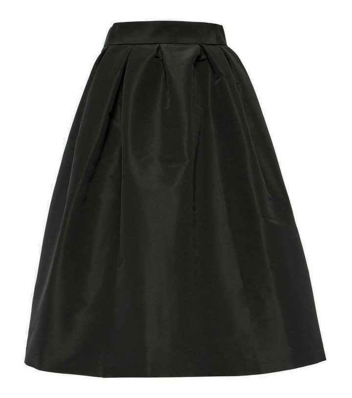 Photo: Carolina Herrera High-rise silk midi skirt