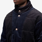 Garbstore Men's Cord Puffer Jacket in Navy