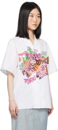 Marni White Funky Flowers Shirt