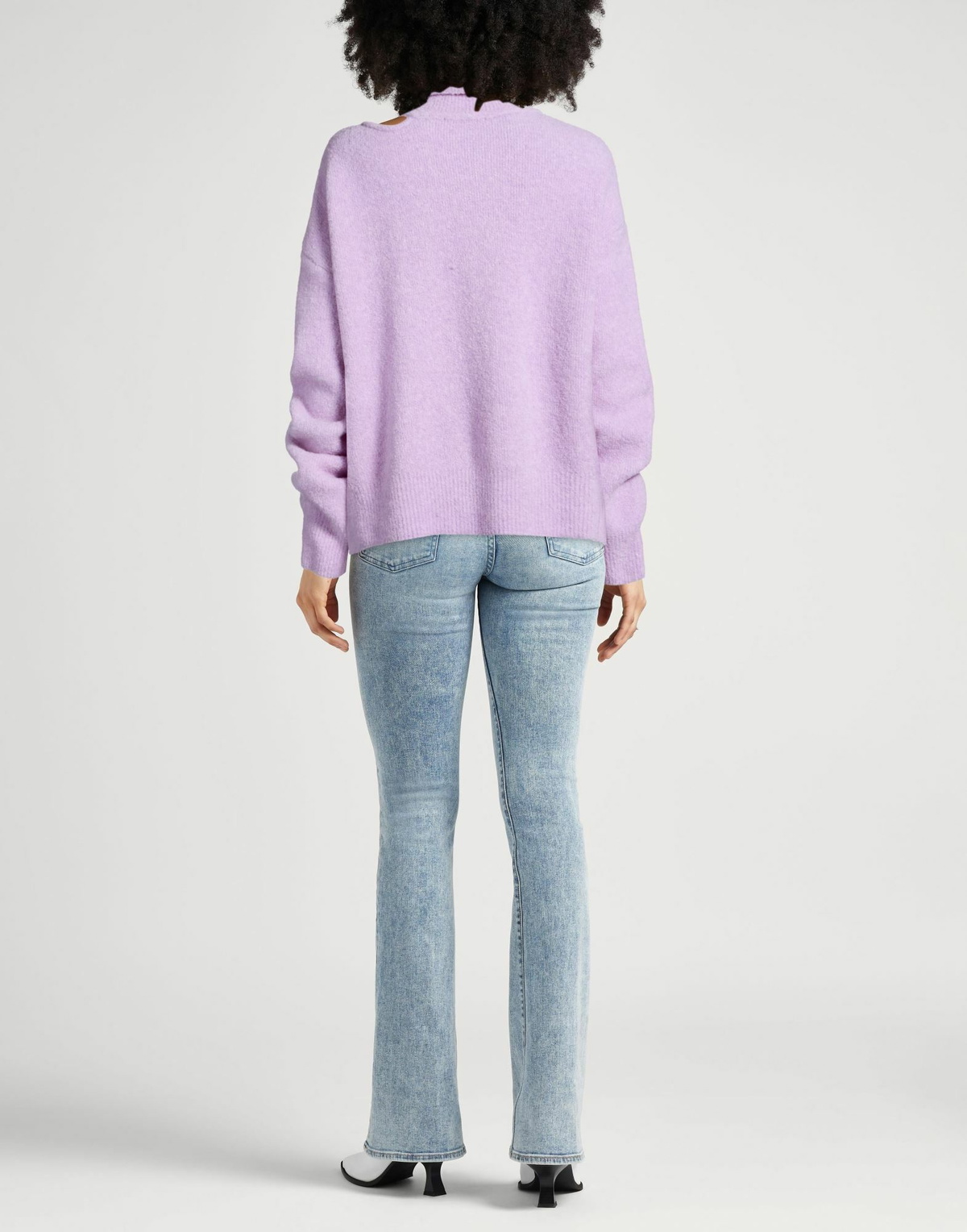 Rejina Pyo Womens Turtleneck Lilac