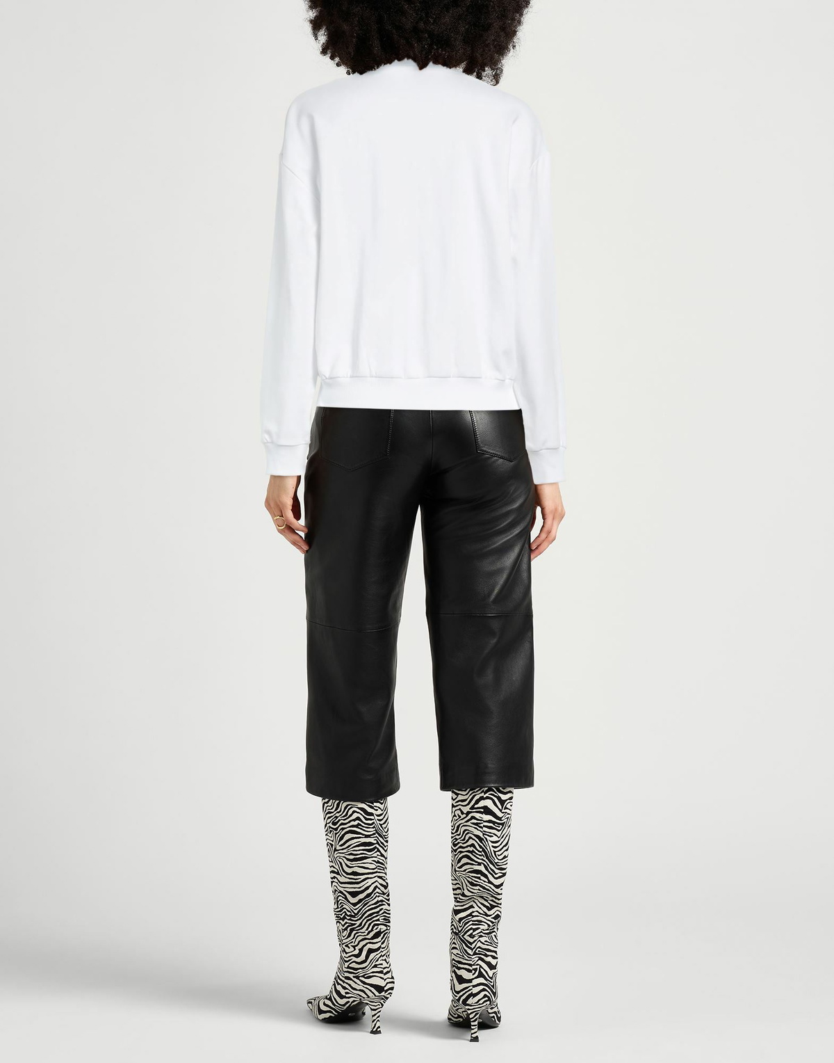 Moschino Womens Sweatshirt in White