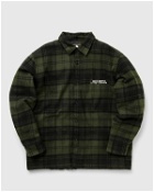 Edwin Sven Shirt Lined Mid Flannel Brushed Green - Mens - Overshirts