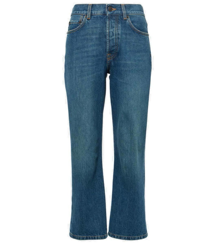 Photo: The Row Lesley mid-rise cropped straight jeans