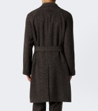 Zegna Wool, silk, and cashmere tweed coat