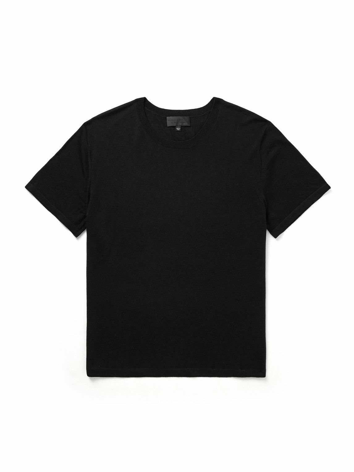 Nili Lotan - Draven Wool T-Shirt - Black