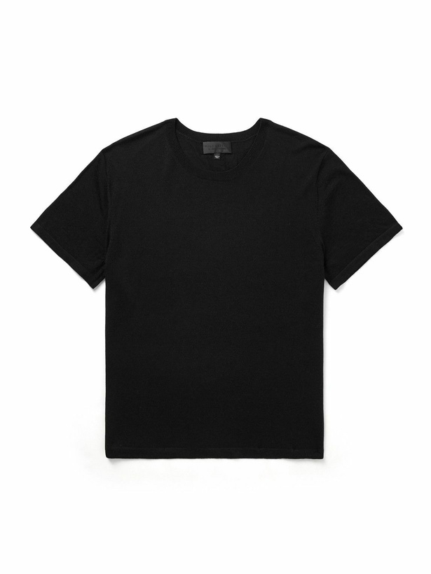 Photo: Nili Lotan - Draven Wool T-Shirt - Black