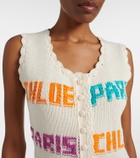 Chloé Crocheted cotton top