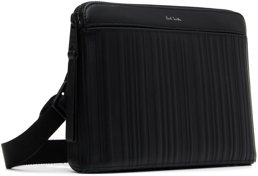 Paul Smith Black Shadow Stripe Musette Bag Paul Smith