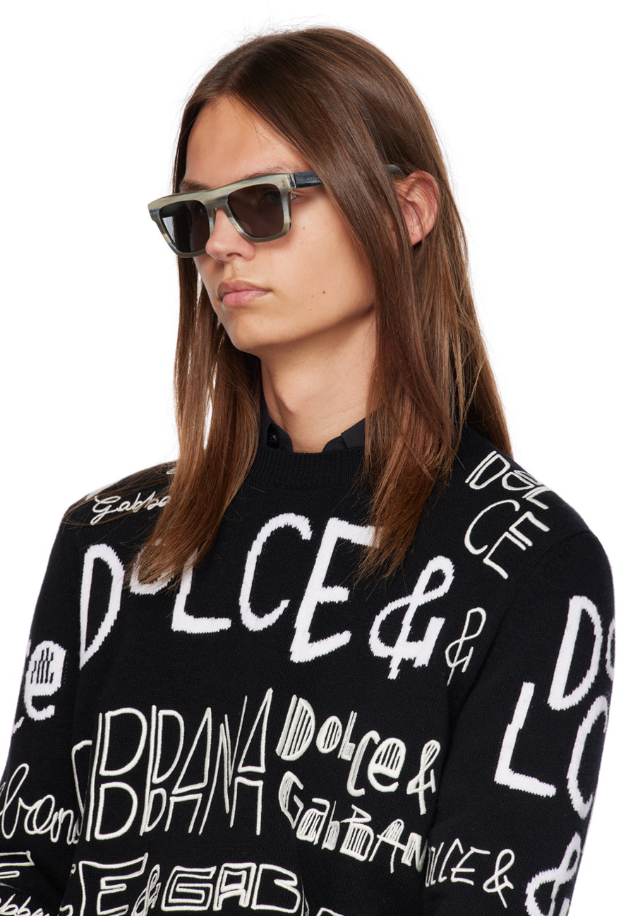 Dolce & Gabbana Gray Square Sunglasses