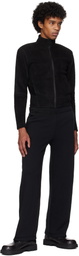 Fax Copy Express Black Fleece Zip-Up Jacket