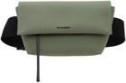 Jil Sander Green Foldover Pouch