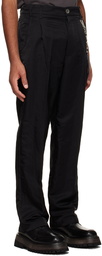 Song for the Mute Black Loose Pleated Trousers