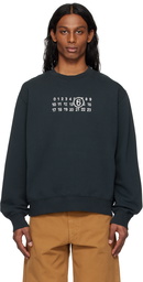MM6 Maison Margiela Black Numeric Sweatshirt